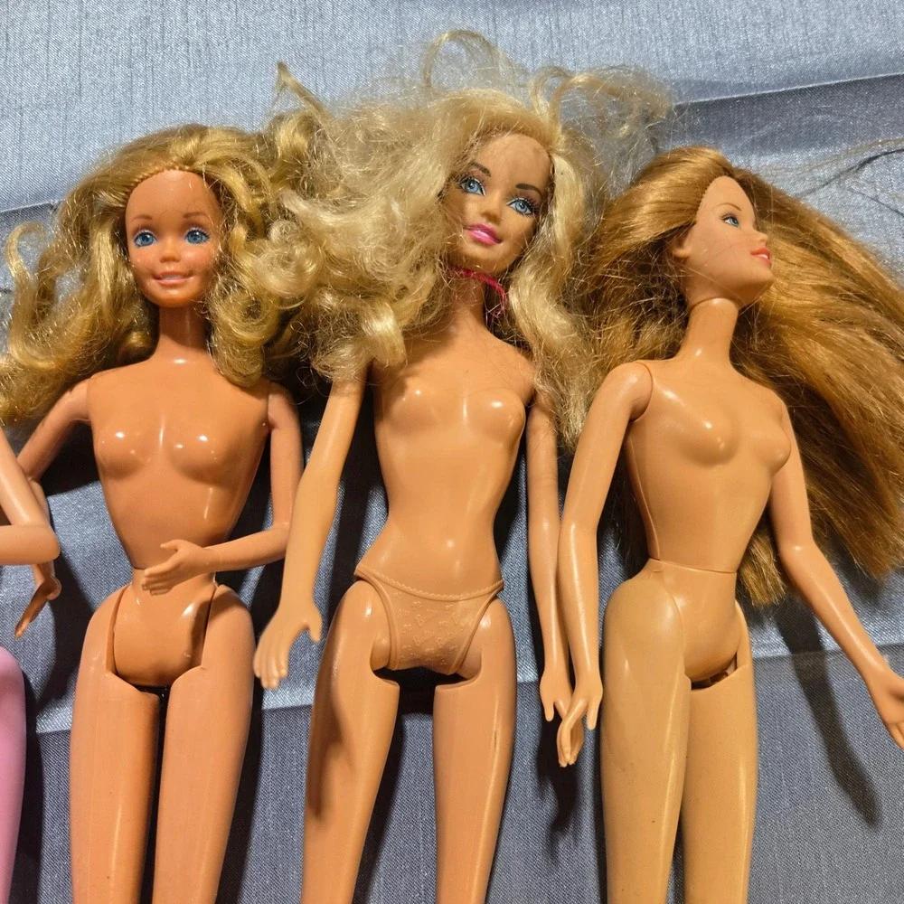 Vintage Mattel‎ Barbie Doll Lot of 5 Blonde Strawberry Blonde 1966-2007
